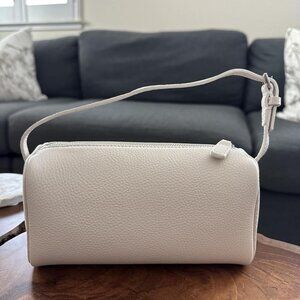 🆕Women White Premium Full Grained Leather Crossbody Adjustable Strap‎ Bag